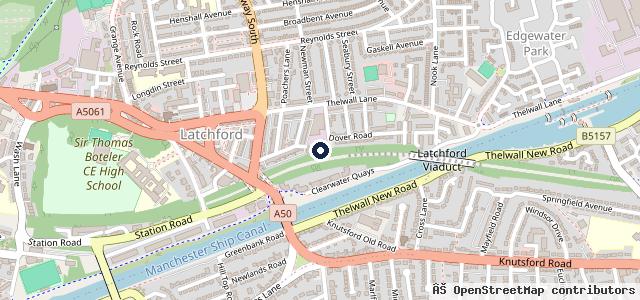 Map showing the location of Cheshire Mot Centre