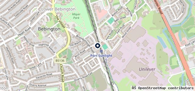 Map showing the location of Trafalgar Garage