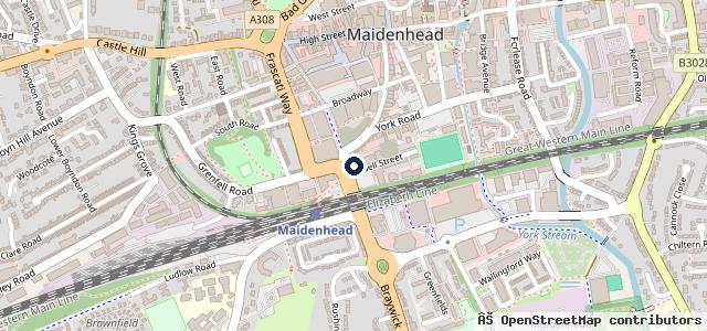 Map showing the location of Tesla Centre Reading
