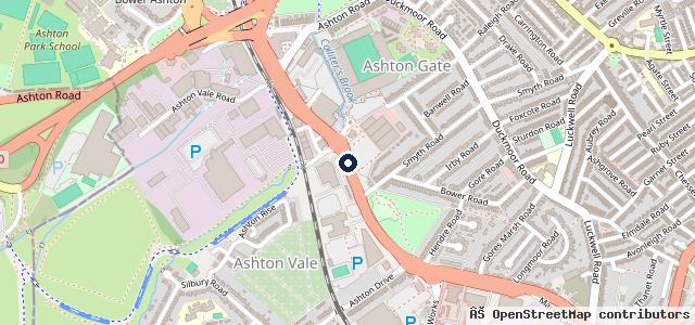 Map showing the location of TrustFord Bristol Ashton Transit Centre