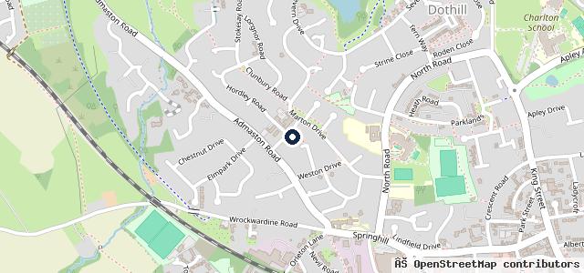 Map showing the location of Brooklands MOT Auto Centre