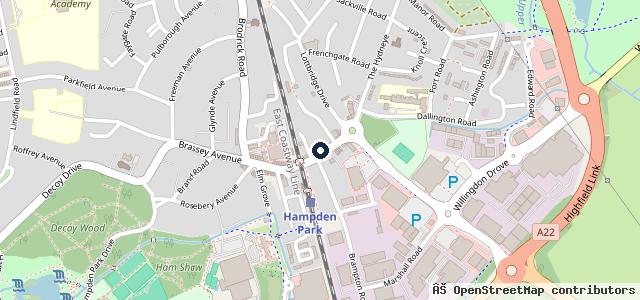Map showing the location of Park Motorcycles