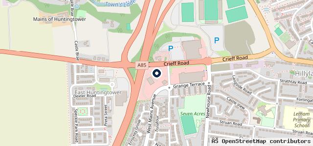 Map showing the location of Struans Peugeot