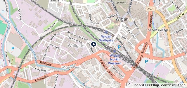 Map showing the location of Wallgate Mot Centre