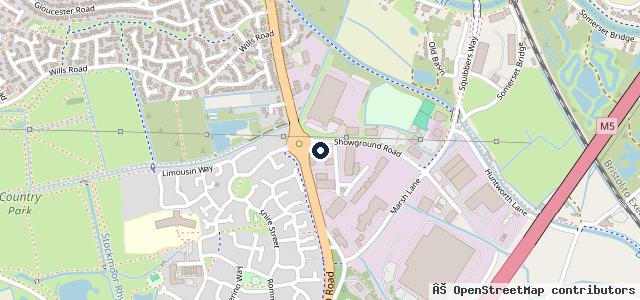 Map showing the location of Vertu BMW Bridgwater
