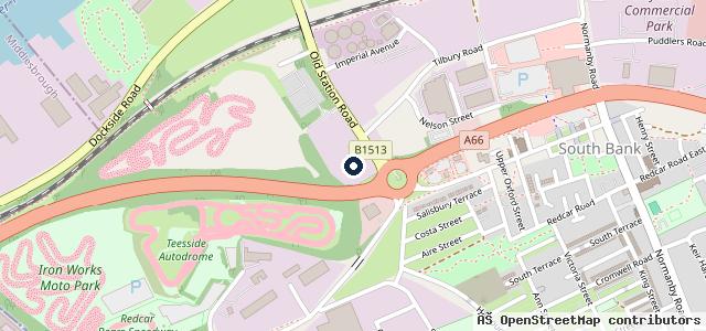 Map showing the location of A66 Test Centre
