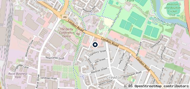 Map showing the location of Alvaston Mot &amp; Service Centre | Derby