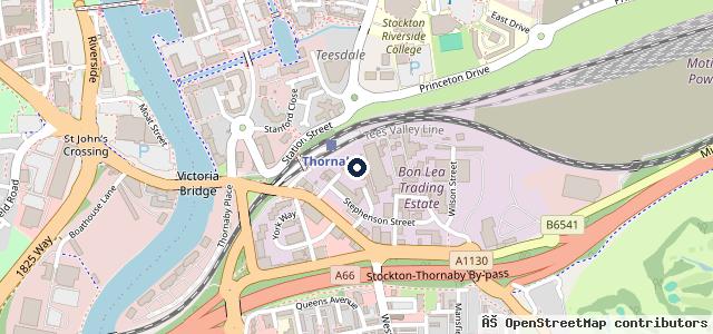 Map showing the location of Econofix MOT Centre