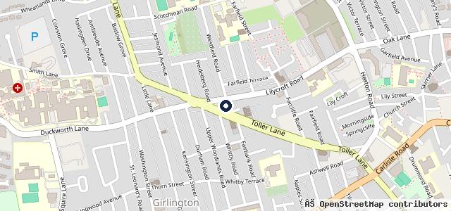 Map showing the location of Westfield Garage