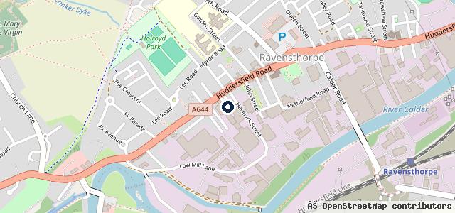 Map showing the location of myDMTC Dewsbury MOT Tyre Centre