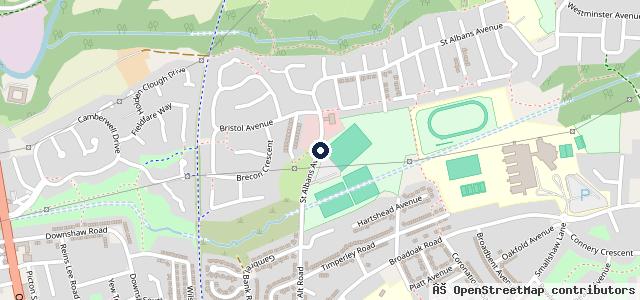 Map showing the location of Premier Hartshead Service Station