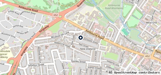 Map showing the location of Alan Smith Garages LTD