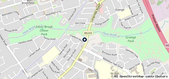 Map showing the location of Ribbleton Service Station ltd