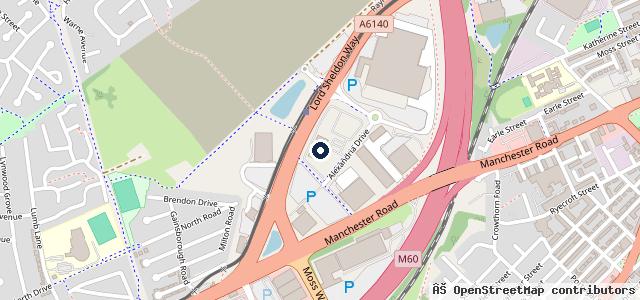 Map showing the location of Motor Range Manchester