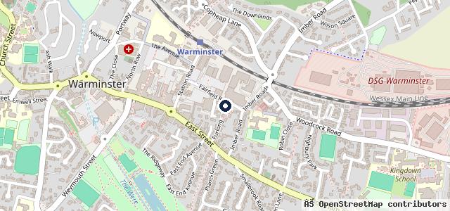 Map showing the location of Warminster Motor Co