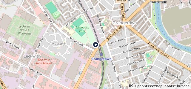 Map showing the location of J & P Autos