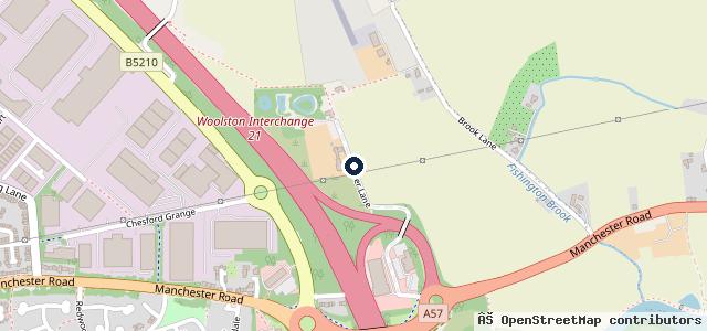 Map showing the location of Mercedes-Benz of Warrington