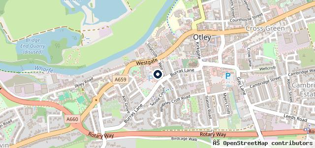 Map showing the location of Waitrose & Partners