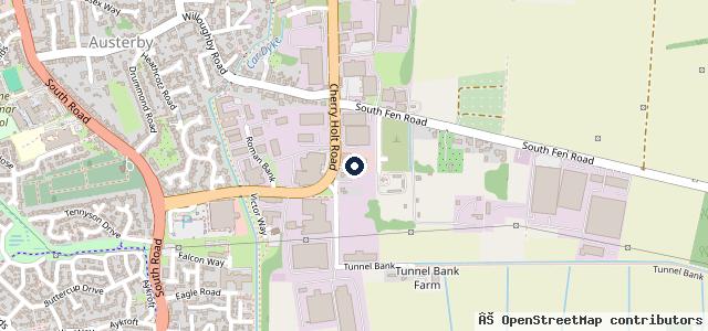 Map showing the location of Bourne Mot & Service Centre