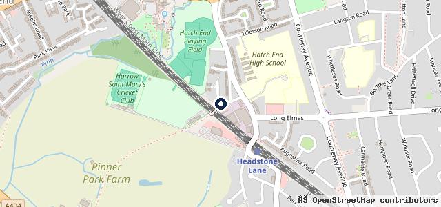 Map showing the location of Belmont Service Centre