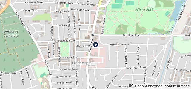 Map showing the location of Acorn Vehicle Repairs
