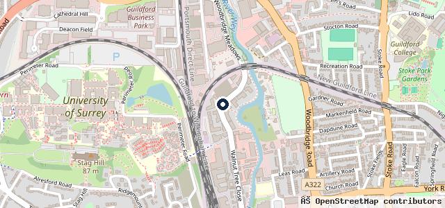 Map showing the location of FG Barnes Nissan Guildford Authorised Repairer
