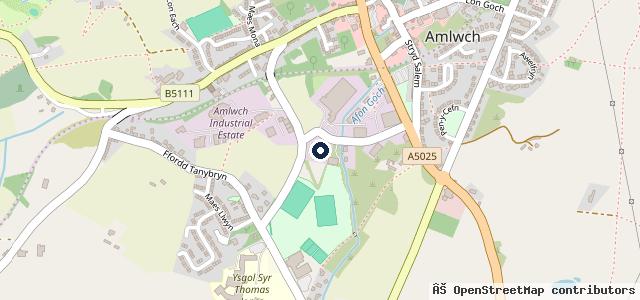 Map showing the location of Môn Garage Amlwch