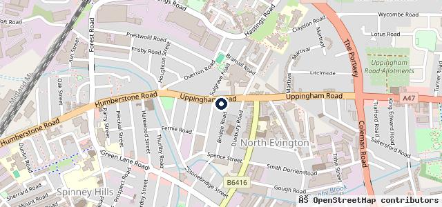 Map showing the location of Houghton Garage