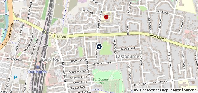 Map showing the location of W A Whitfield