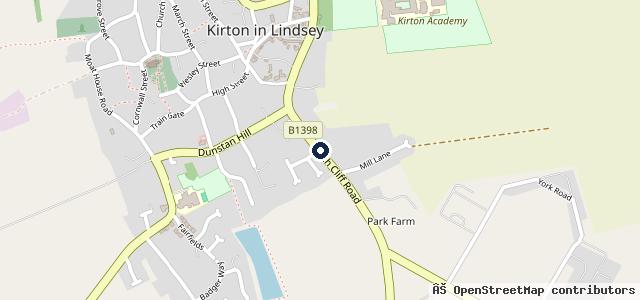 Map showing the location of Parkside Garage Services Ltd