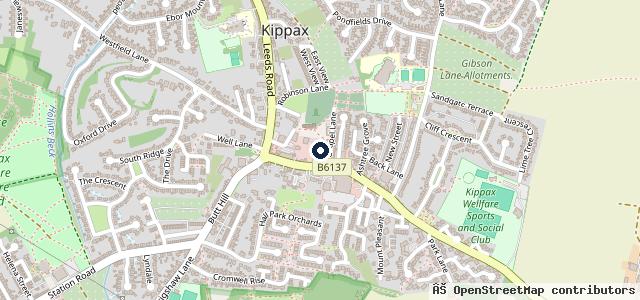 Map showing the location of 24/7 Garforth mobile tyres