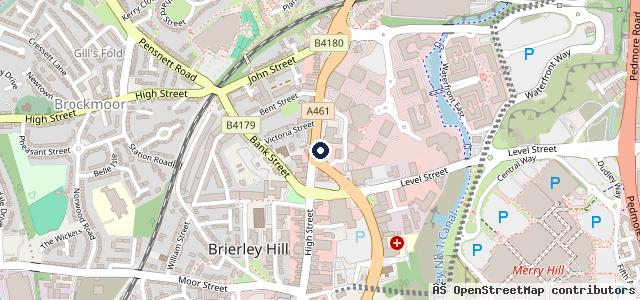 Map showing the location of BTS Garage | Brierley Hill