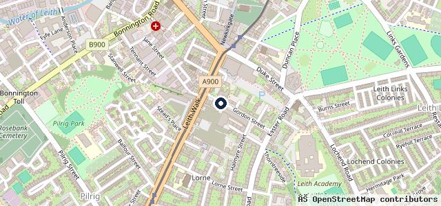 Map showing the location of S&J Motors of Edinburgh