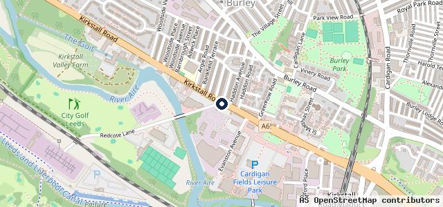 Map showing the location of AH MOBILE TYRE FITTING & REPAIR 24 HOUR EMERGENCY CALL OUTS IN LEEDS & YORKSHIRE 24HR ROADSIDE ASSISTANCE LEEDS & YORKSHIRE
