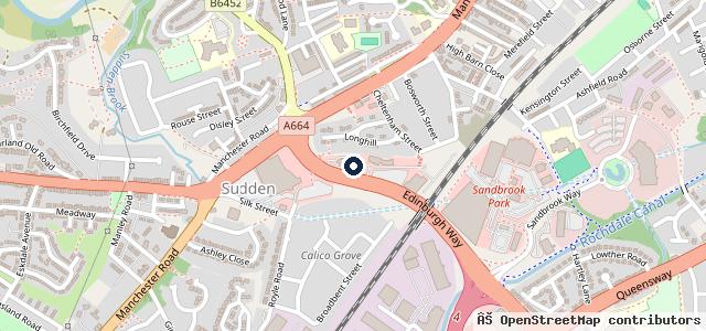 Map showing the location of RRG Toyota Rochdale