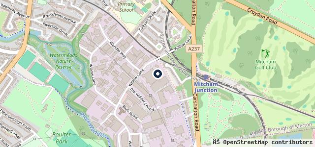 Map showing the location of Sai MOT Centre