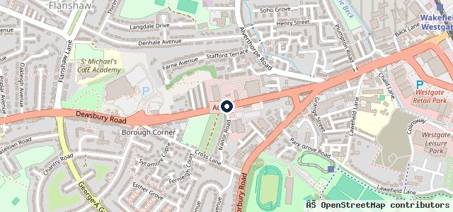 Map showing the location of Sandal Wakefield BMW