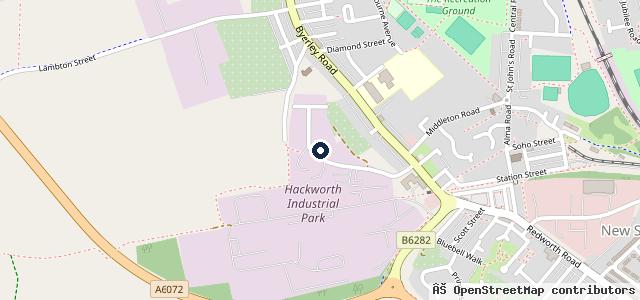 Map showing the location of D&J Automotive