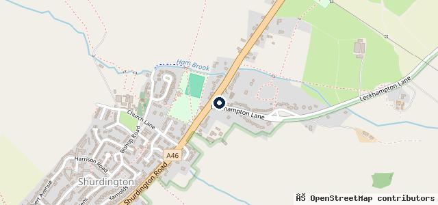 Map showing the location of Shire Cars Limited | Cheltenham