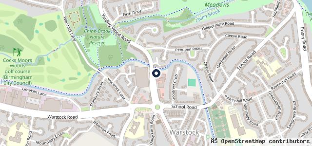 Map showing the location of Zippy Car Wash
