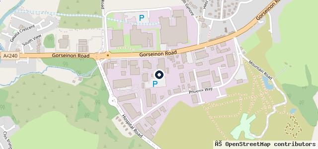 Map showing the location of Sinclair Volkswagen Van Centre (Swansea)