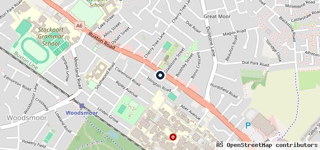 Map showing the location of Stockport Car Supermarket | Stockport