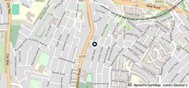 Map showing the location of Southill MOT - Service Centre