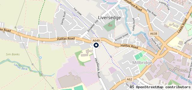 Map showing the location of Springwell Motors