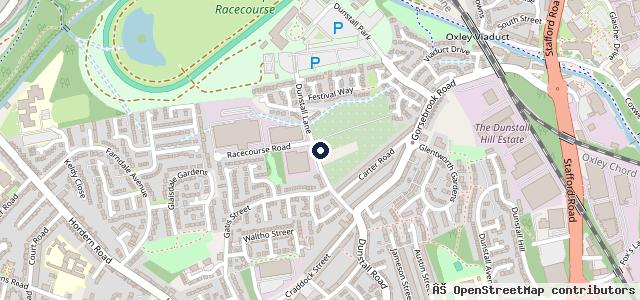 Map showing the location of The Garage Wolverhampton