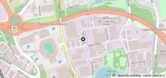 Map showing the location of Fastfit Station MK Ltd