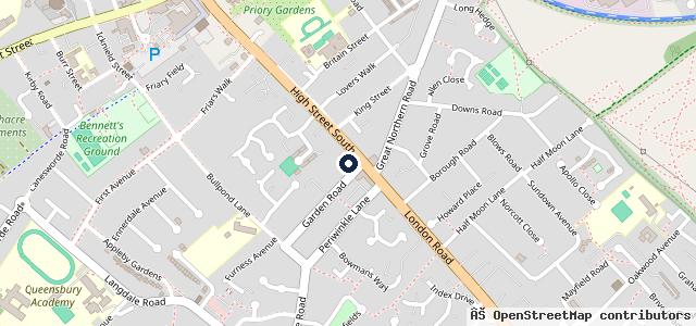 Map showing the location of Formula One Autocentres - Dunstable