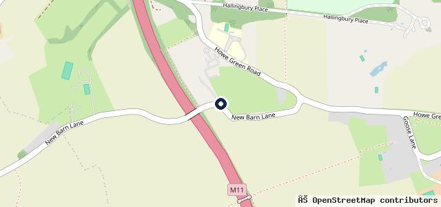 Map showing the location of Stortford Motors