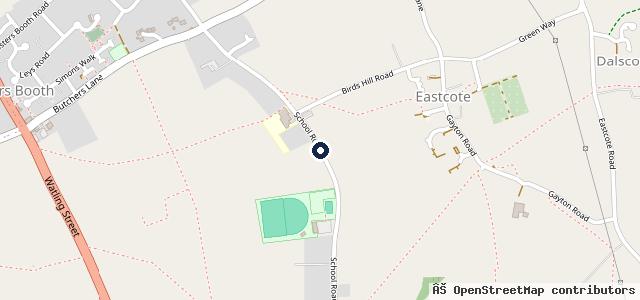 Map showing the location of Towcester Vehicle Services