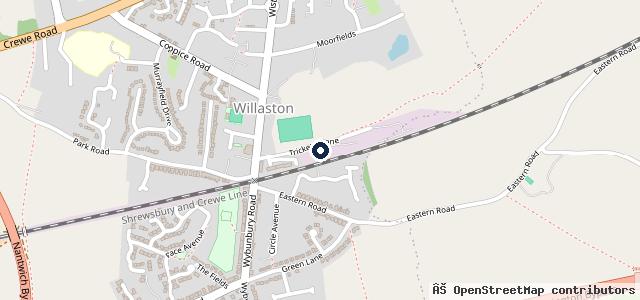 Map showing the location of Tricketts Lane Motors